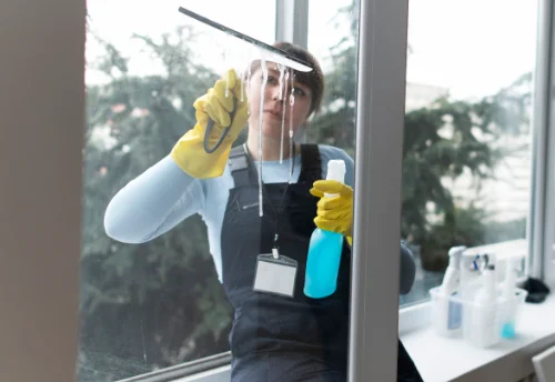 Nettoyage de vitres intérieures et extérieures à Césarches